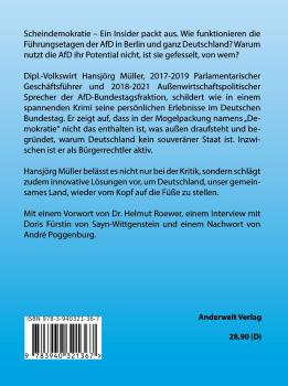 Buch Scheindemokratie – Ein Insider packt aus, von Hansjörg Müller